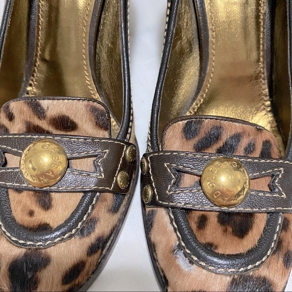 Dolce & Gabbana Decollette Mikado St. Leo Leopard Print Pony Hair Pumps 38.5/8.5 - Picture 7 of 15